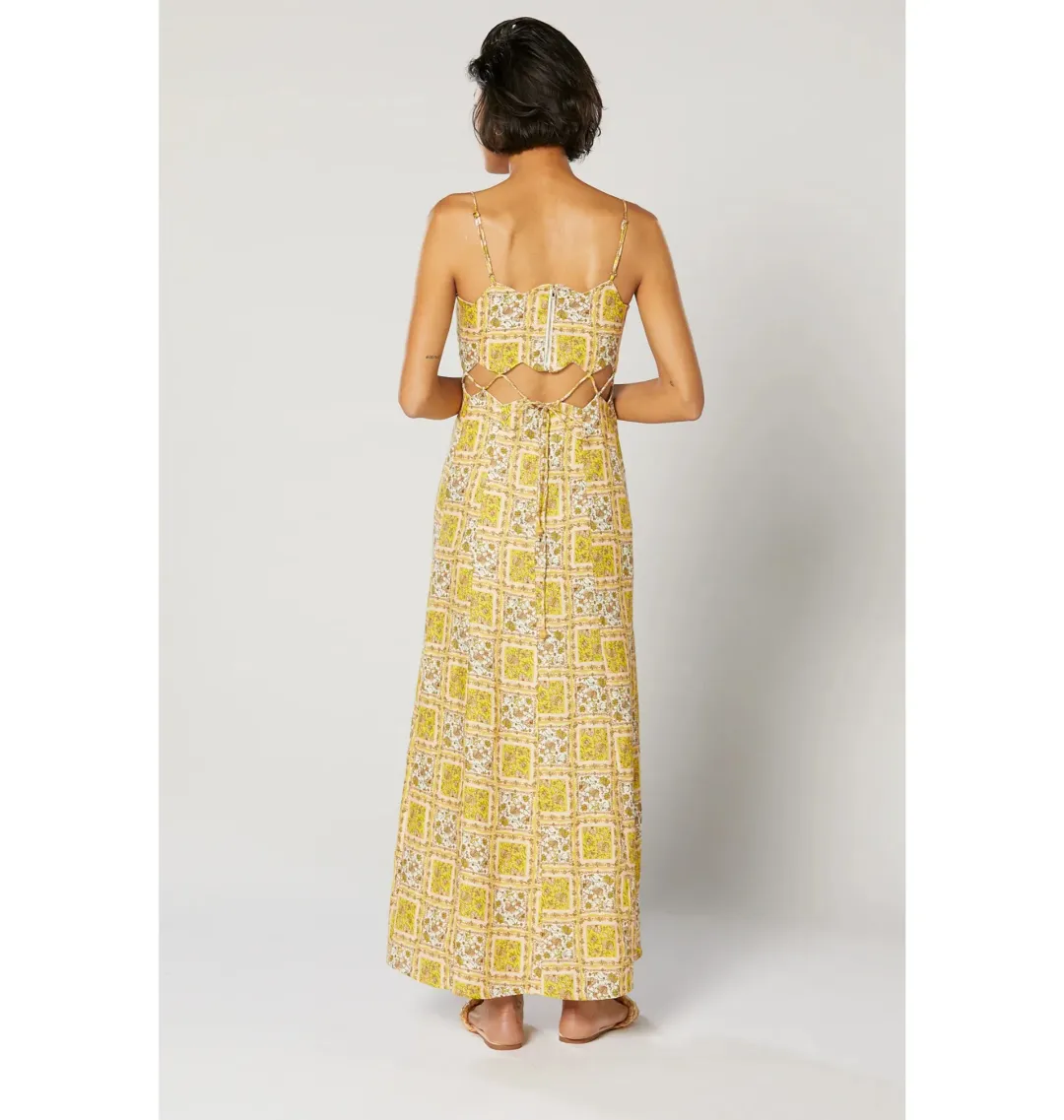 Winona Sloane Scallop Dress Floral Size AU 12  for rent on The Volte - main image
