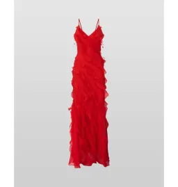 Rat & Boa Cecelia Ruffle Maxi Dress Red Size M / AU 10 for rent on The Volte - image 6