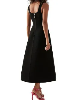 Aje Sylvette Knit Midi Dress Black Size AU 10  for rent on The Volte - image 4