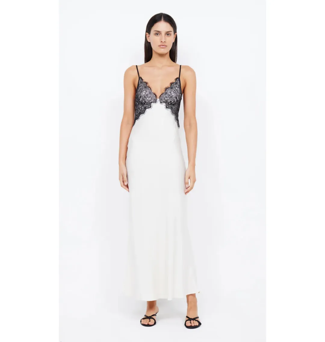 Bec & Bridge Emery Lace Maxi Dress Ivory/Black Size AU 12 for rent on The Volte - main image