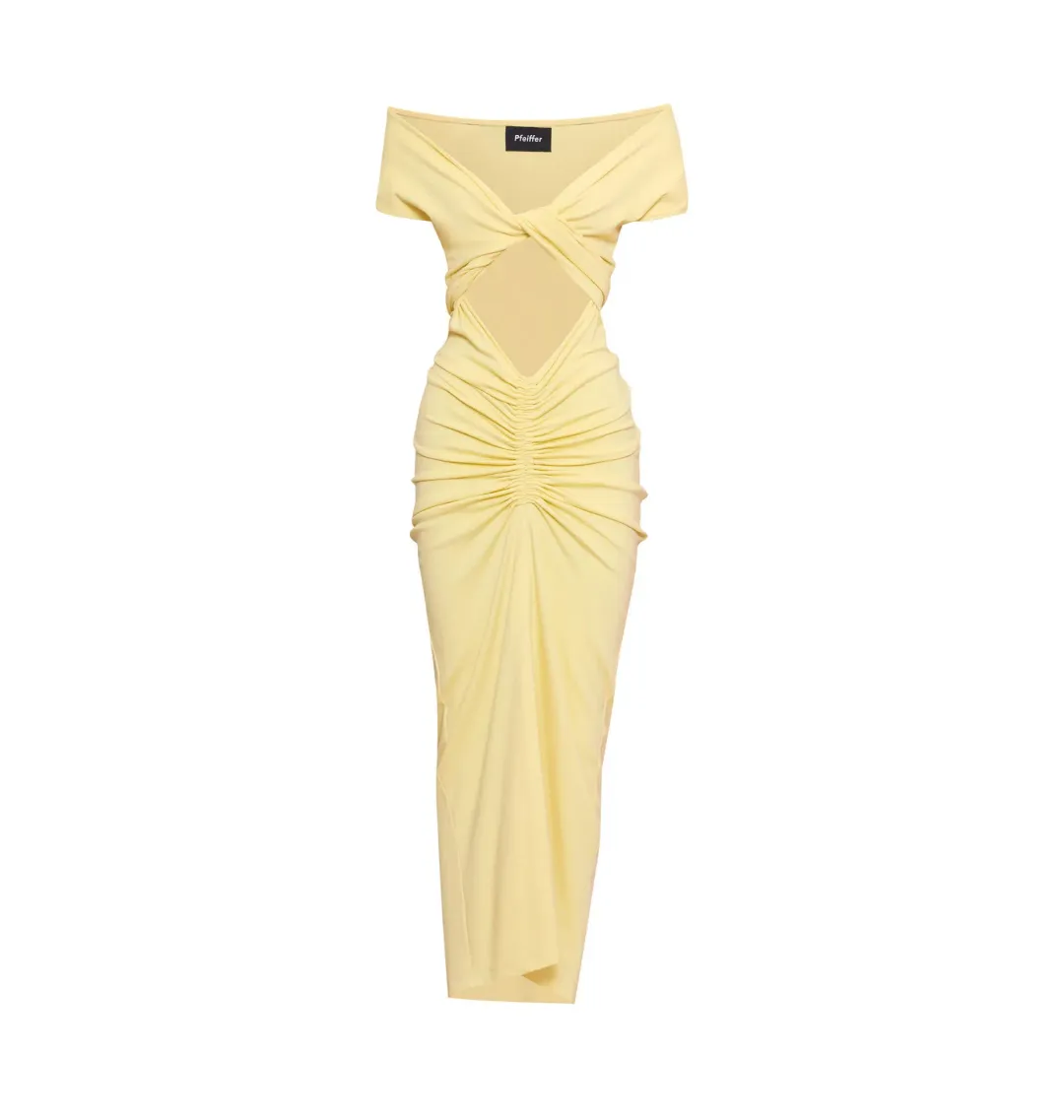 Pfeiffer Ramos Dress Lemon Size XS / AU 6  for rent on The Volte - main image
