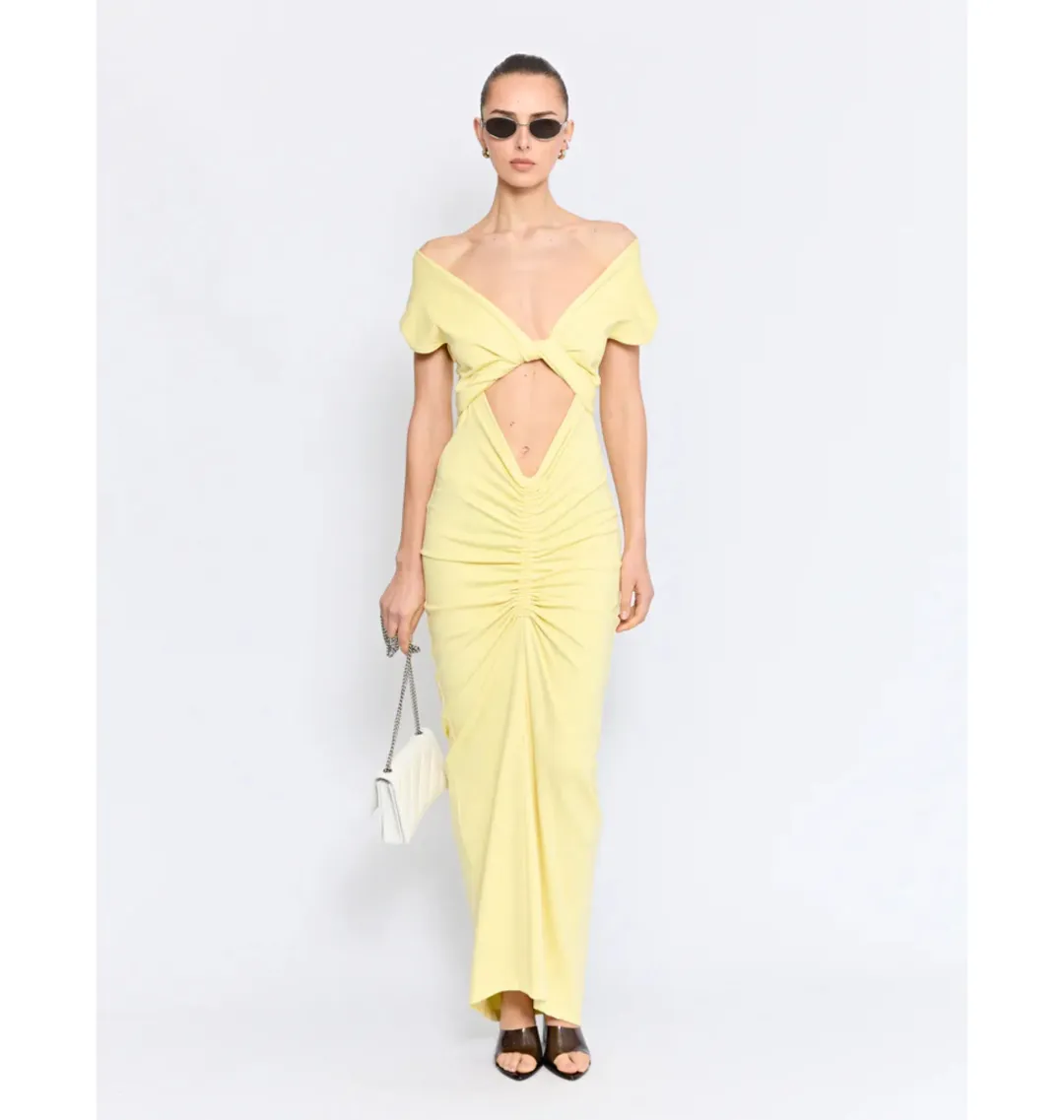 Pfeiffer Ramos Dress Lemon Size XS / AU 6  for rent on The Volte - main image