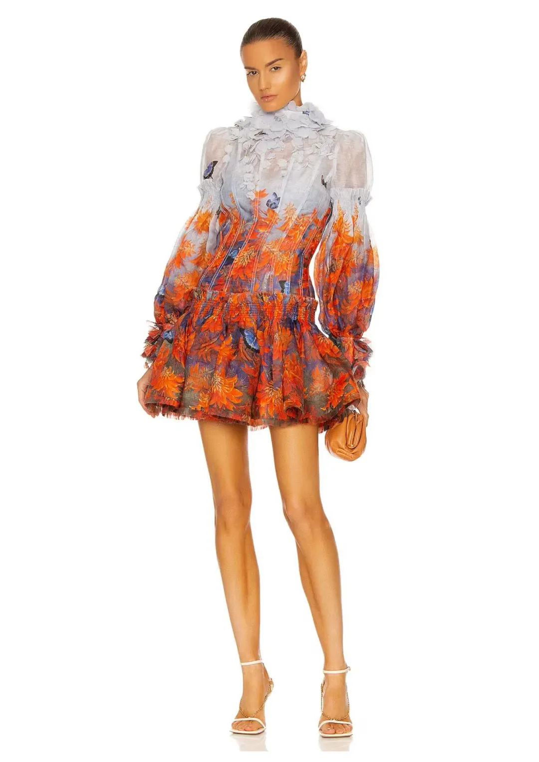Zimmermann Botanica Mini Dress Wild Flower Size 1 / AU 10 for rent on The Volte - main image