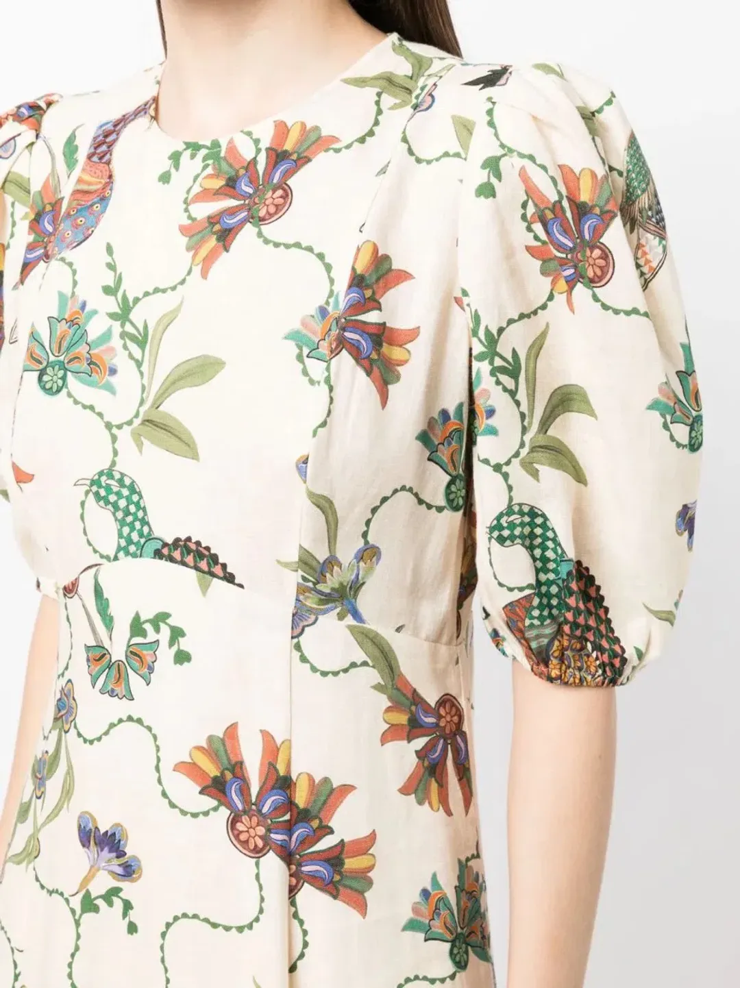 Alemais Birdie Midi Dress Print Size AU 10  for rent on The Volte - main image