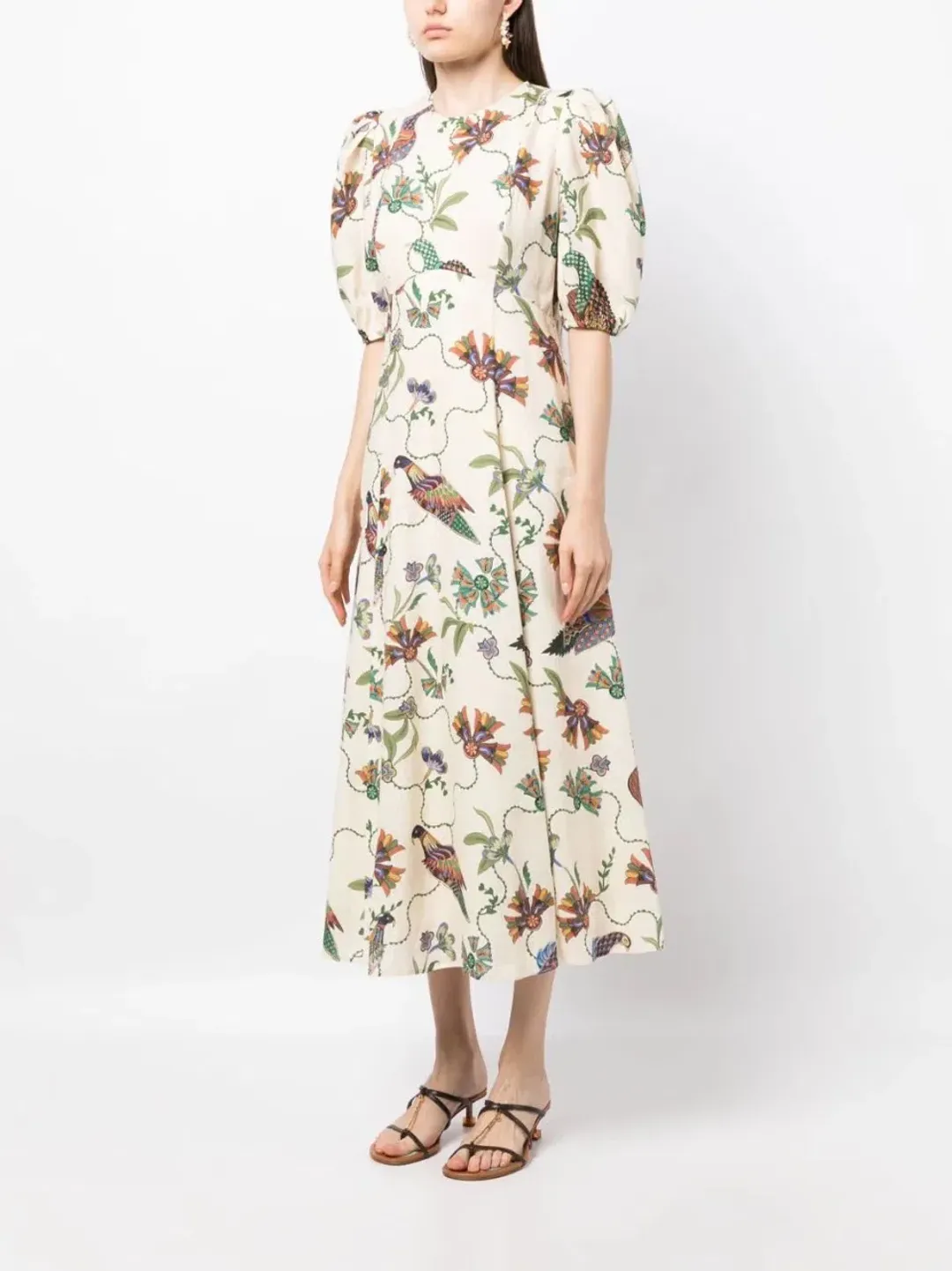 Alemais Birdie Midi Dress Print Size AU 10  for rent on The Volte - main image