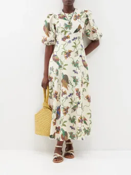 Alemais Birdie Midi Dress Print Size AU 10  for rent on The Volte - image 2