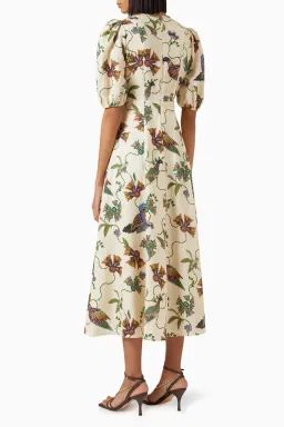 Alemais Birdie Midi Dress Print Size AU 10  for rent on The Volte - image 7