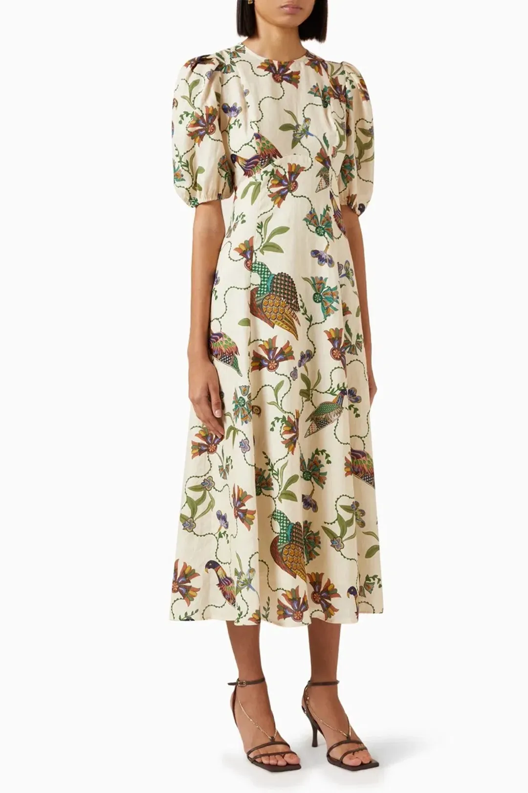 Alemais Birdie Midi Dress Print Size AU 10  for rent on The Volte - main image