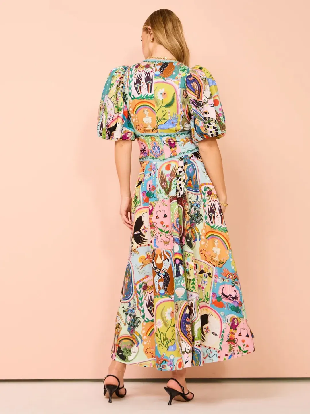 Alemais Evergreen Midi Dress Multi Size 8 AU for rent on The Volte - main image