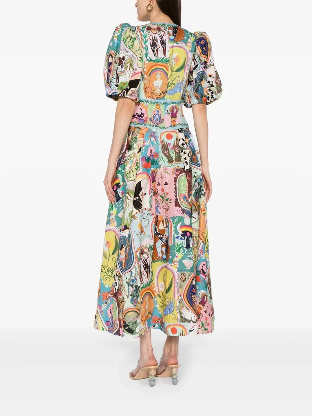 Alemais Evergreen Midi Dress Multi Size 8 AU for rent on The Volte - main image