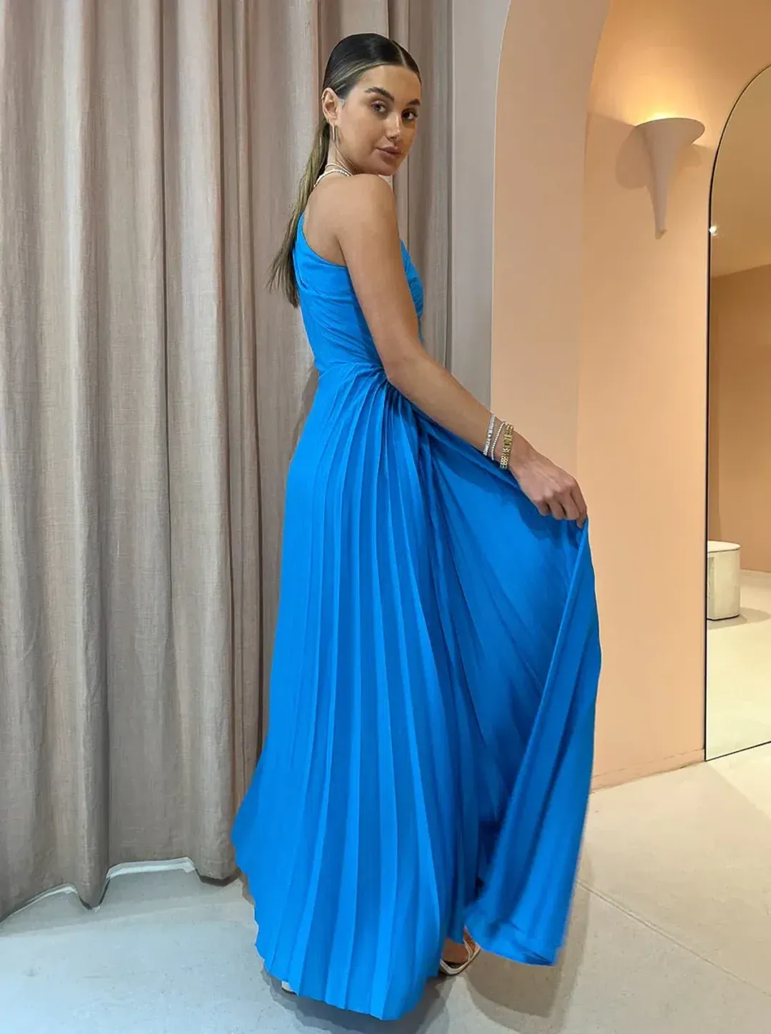 Sonya Moda Azalea Gown Blue Size 6 for rent on The Volte - main image