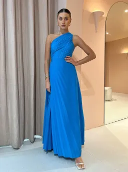 Sonya Moda Azalea Gown Blue Size 6 for rent on The Volte - image 4