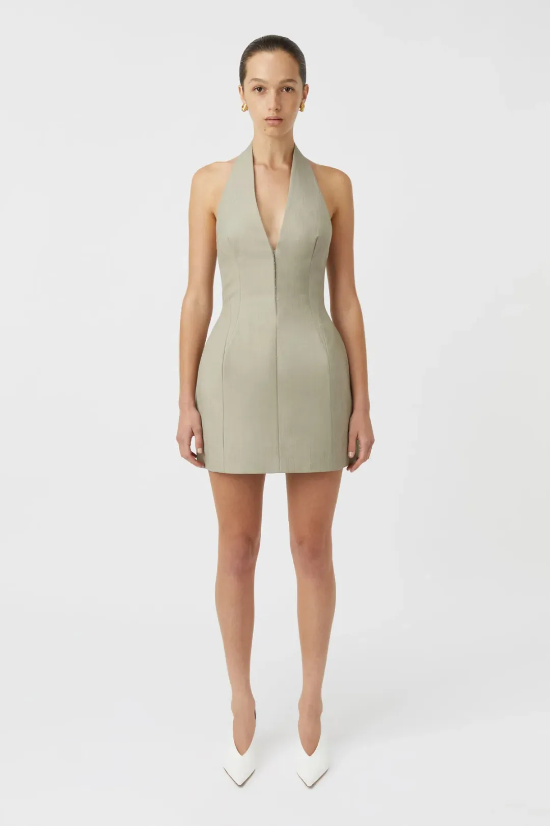 Camilla and Marc Pompidou Mini Dress Light Brown Size 10 for rent on The Volte - main image