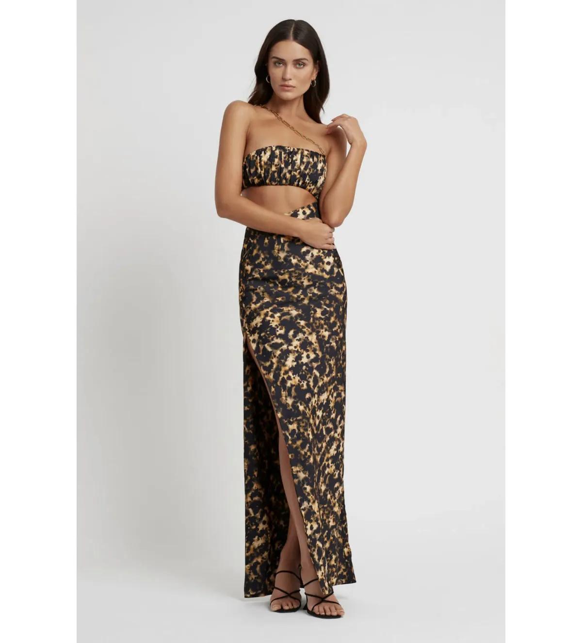 Lexi Talia Dress Honey Ink Print Size 8  for rent on The Volte - main image