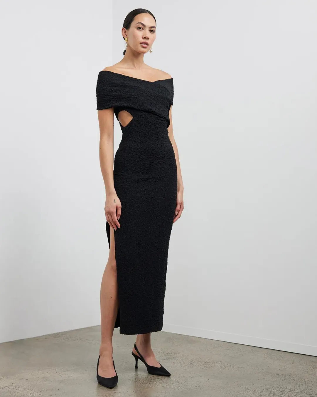 Camilla and Marc The Toledo Dress Black Size 12  for rent on The Volte - main image