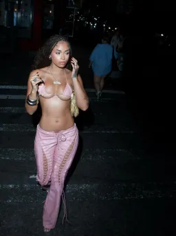 Matte Brand Low Riser Pants Set Pink Size 8 for rent on The Volte - image 1