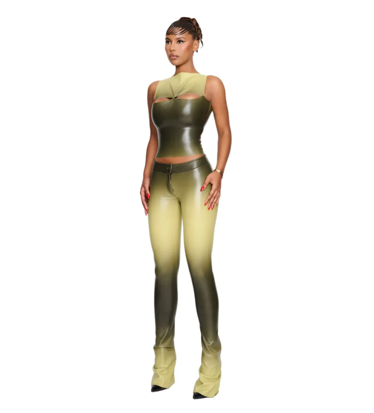 Coucoo Aviles Set in Green Size 6  for rent on The Volte - main image