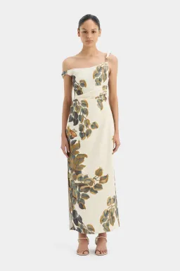 Sir the Label Evalita Twist Midi Dress Pine Valley Print Size 3 / AU 12 for rent on The Volte - image 2