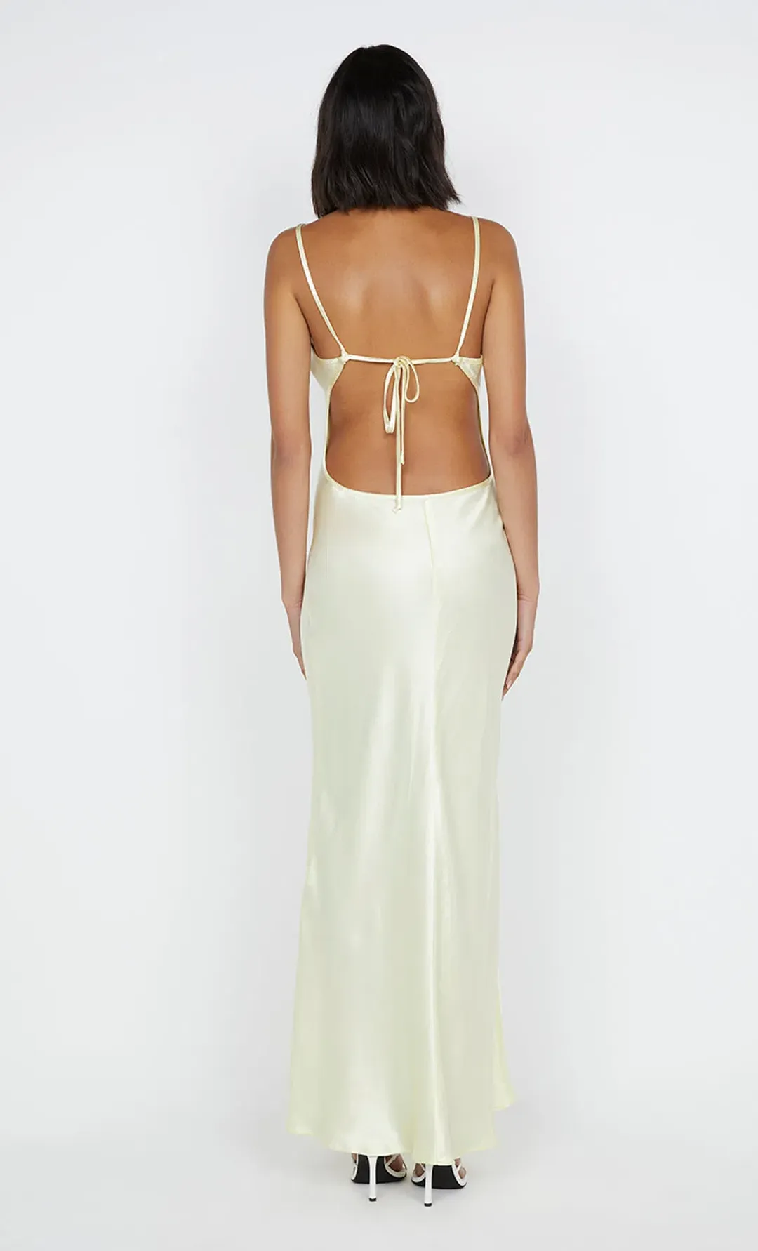 Bec & Bridge Cedar City Maxi Dress Ice Yellow Size 8  for rent on The Volte - main image