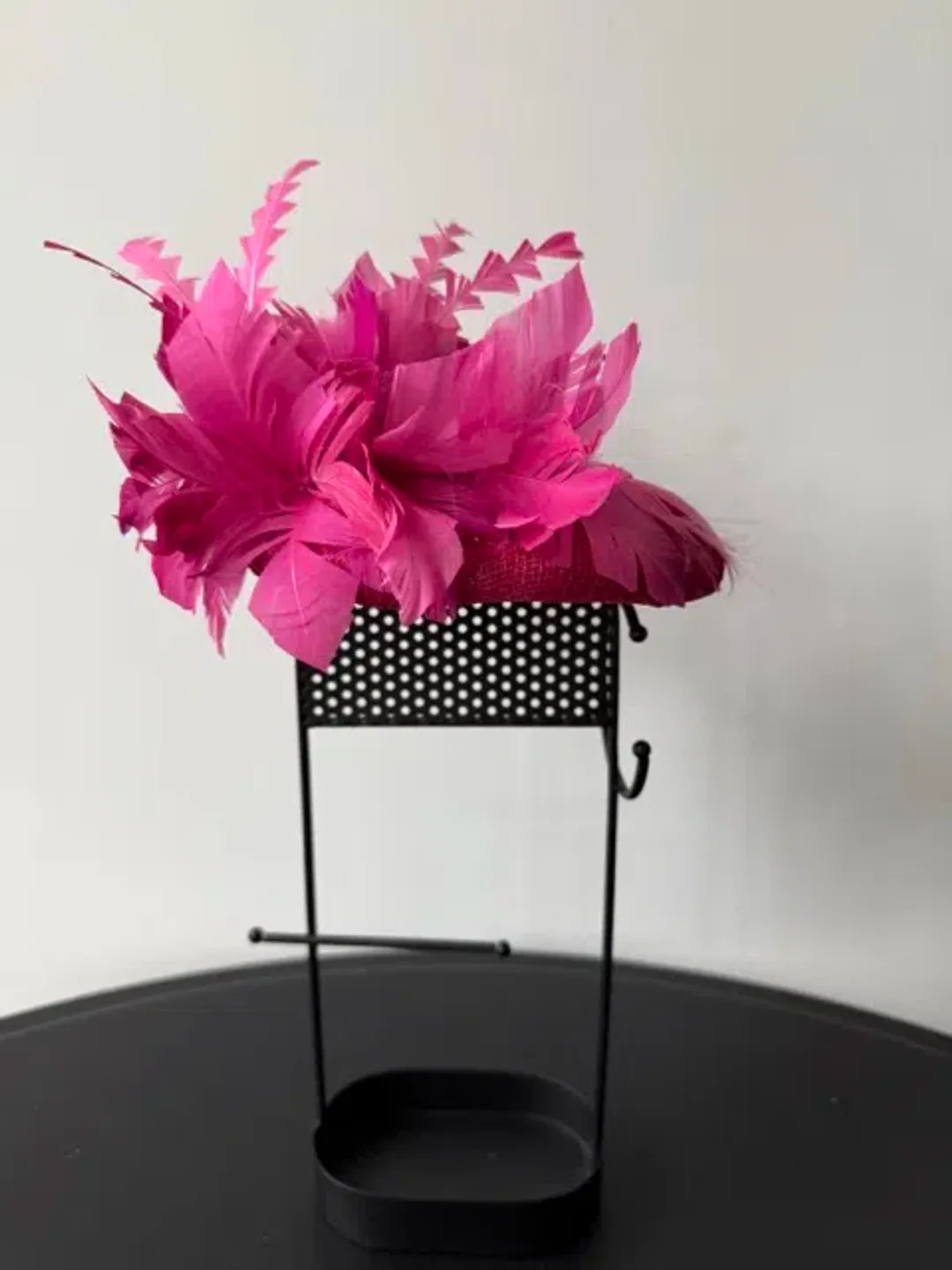 Gregory Ladner Headpiece with Feather Embellishment Pink One Size for rent on The Volte - main image