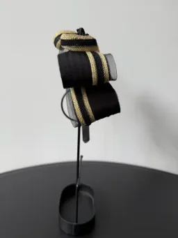 Mimco Headpiece Fascinator Black and Gold One Size for rent on The Volte - image 4