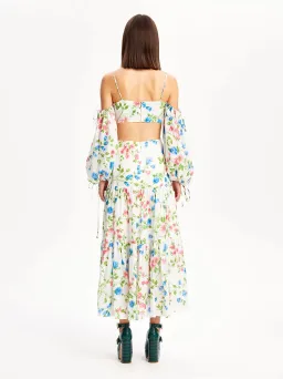 Alice McCall Rolling Meadows Midi Dress Bluebell Floral Print Size 10 for rent on The Volte - image 3