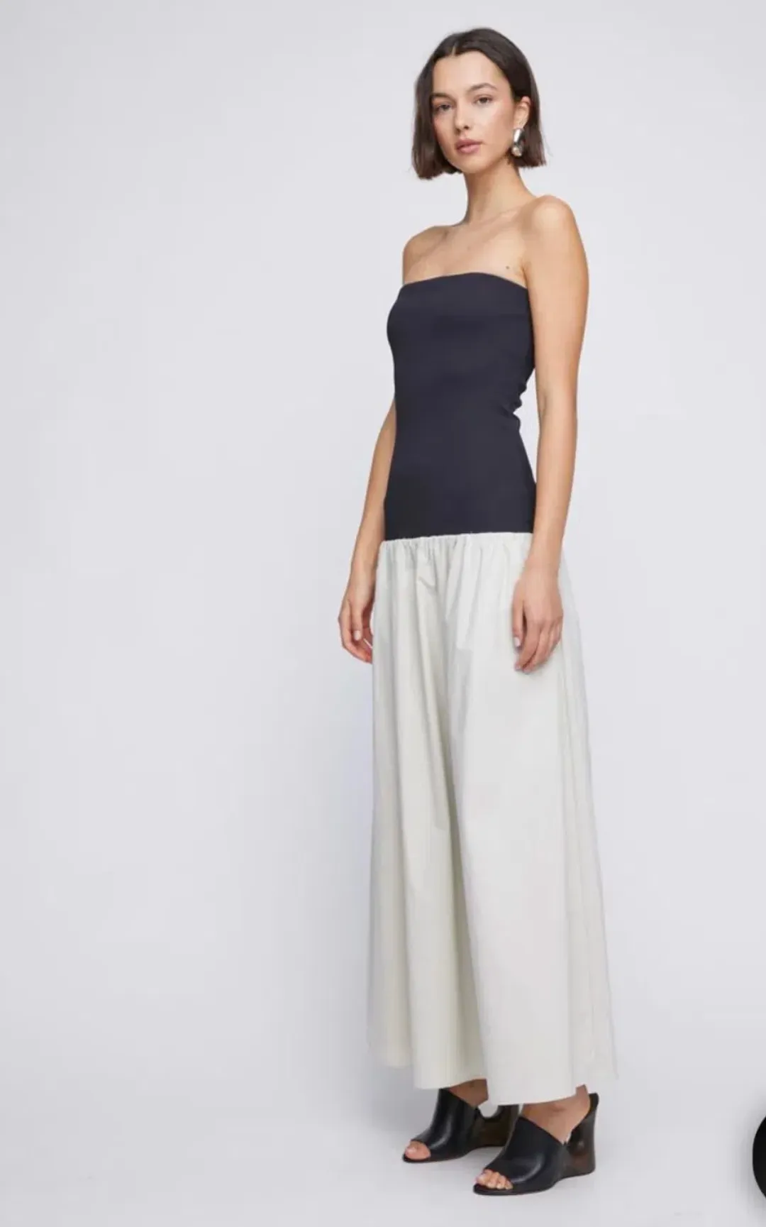 Anna Quan Amyra Dress Dove Cotton Size 8  for rent on The Volte - main image