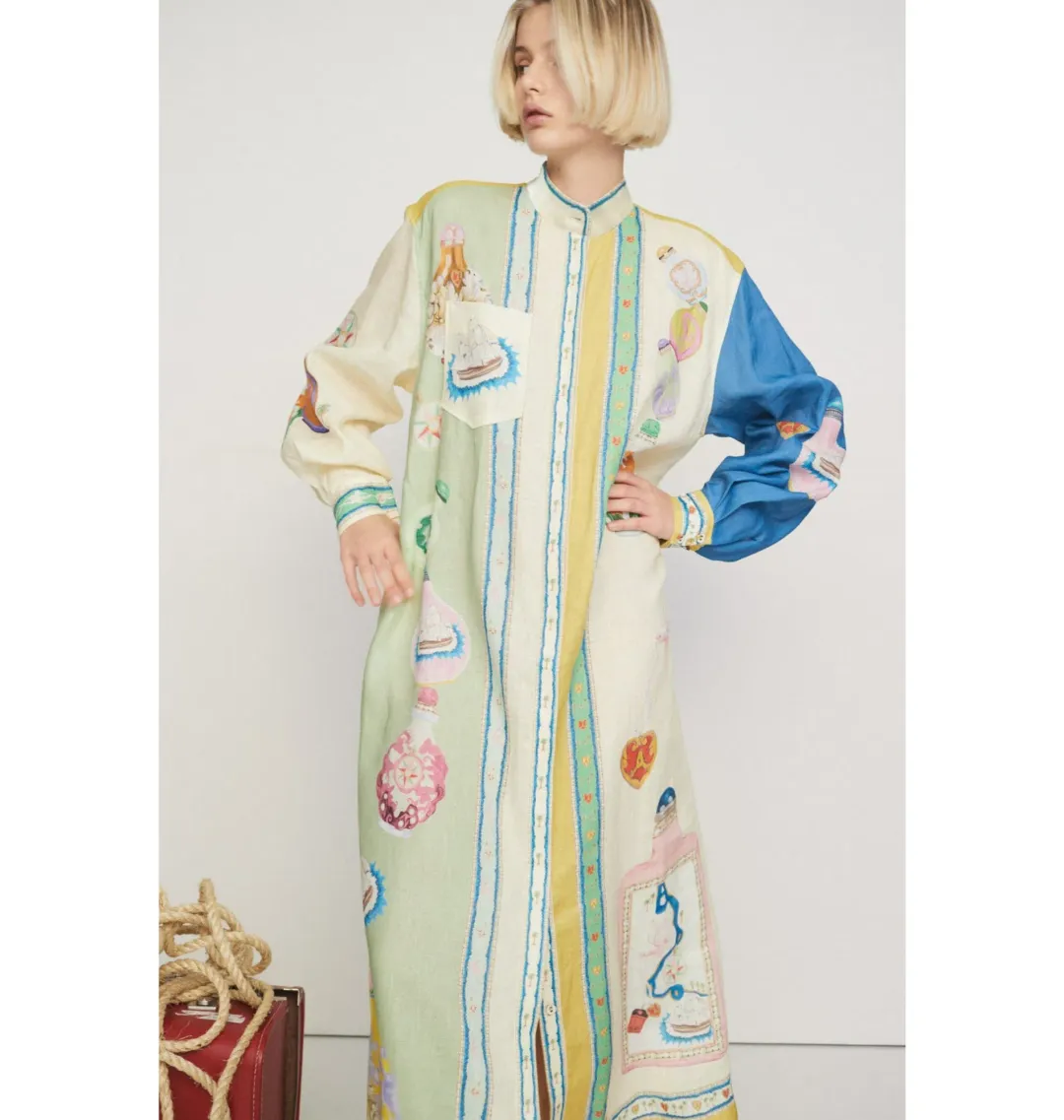 Alemais Elixer Maxi Dress Multi Size AU 8 for rent on The Volte - main image