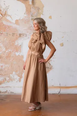Aje Henriette Cutout Tie Strap Midi Dress Size AU 10  for rent on The Volte - image 2