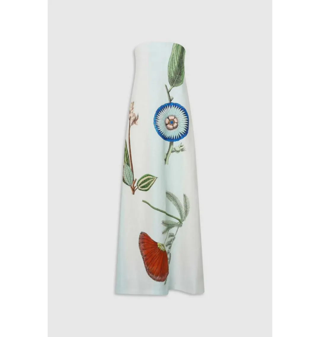 Oroton Grand Floral Gown Multi Size AU 10 for rent on The Volte - main image