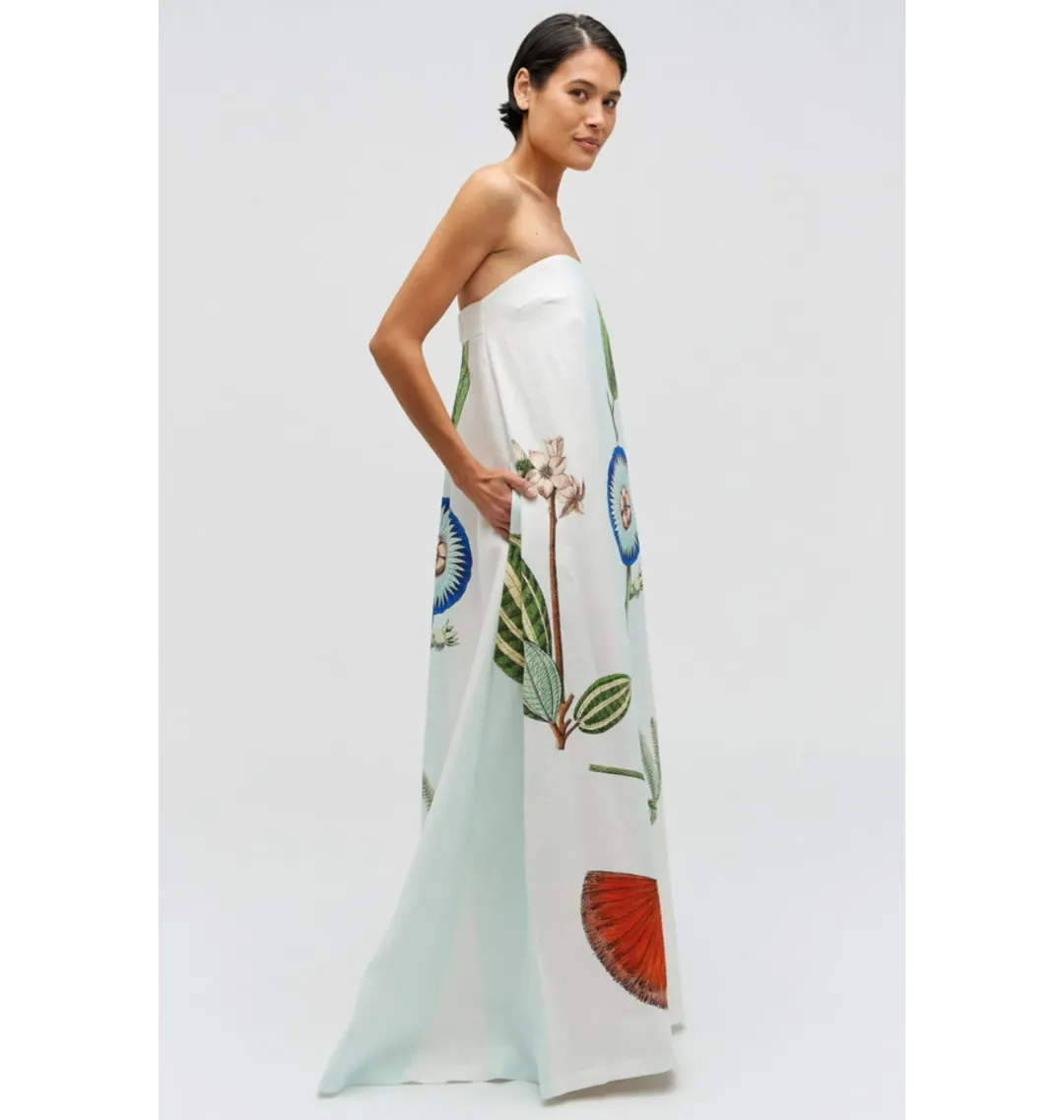 Oroton Grand Floral Gown Multi Size AU 10 for rent on The Volte - main image