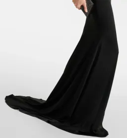 Alex Perry Strapless Sweetheart Drape Gown Black Size AU 8 for rent on The Volte - image 8