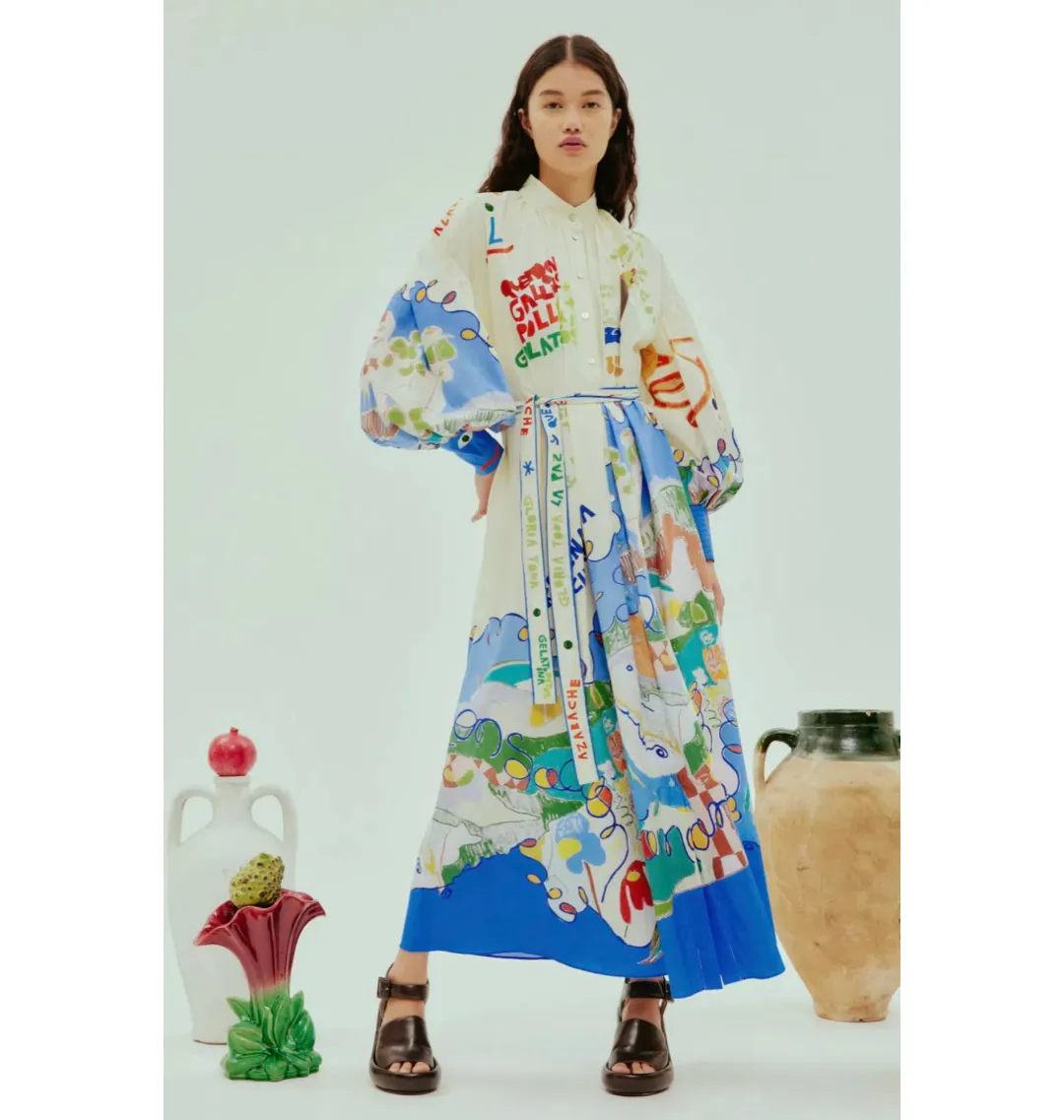 Alemais Nadia Shirtdress Multi Size AU 14 for rent on The Volte - main image
