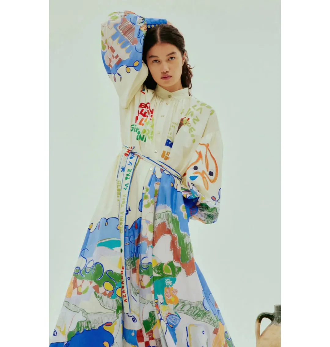 Alemais Nadia Shirtdress Multi Size AU 14 for rent on The Volte - main image