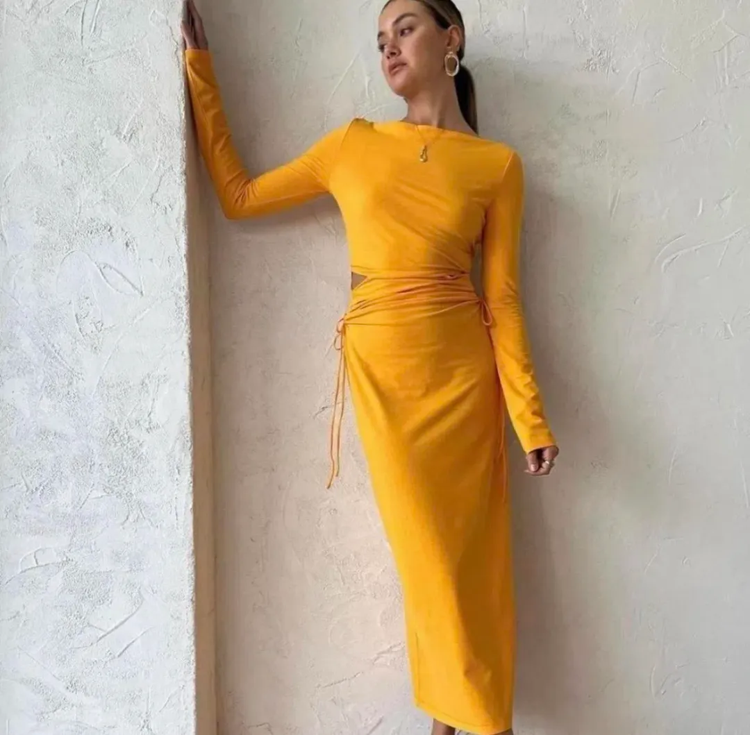Camilla & Marc Alexandre orange dress size 10 for rent on The Volte - main image