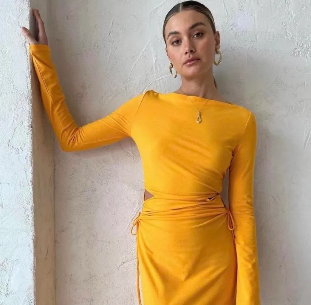 Camilla & Marc Alexandre orange dress size 10 for rent on The Volte - main image
