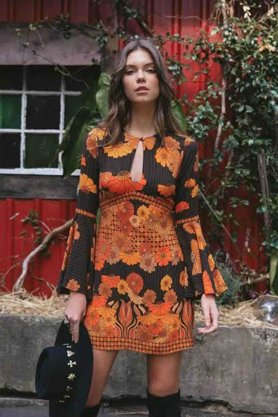 Nine Lives Bazaar Mercury Mini Dress in Midnight for rent on The Volte - main image