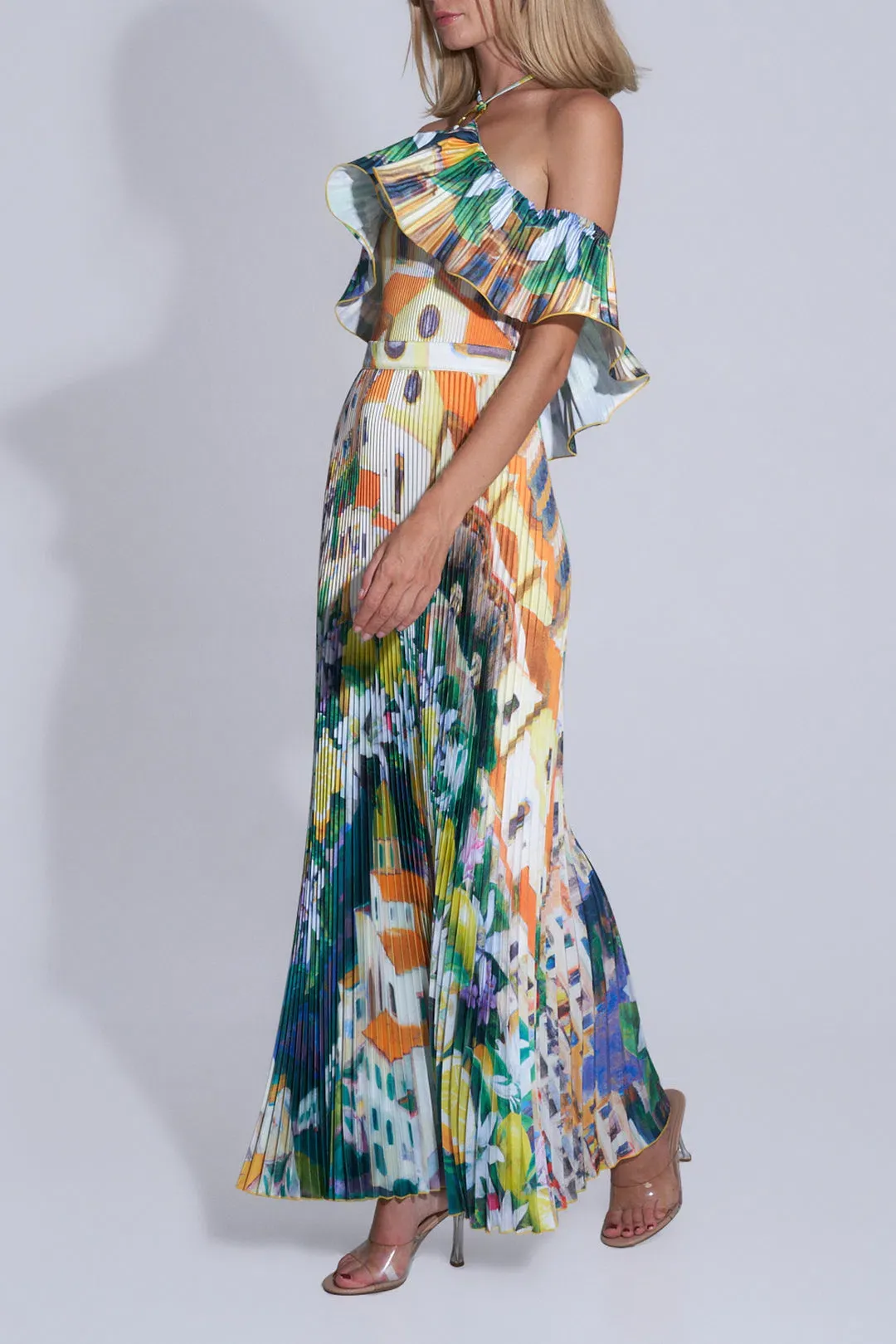 L'idee Paloma Gown in Positano Size 8 for rent on The Volte - main image