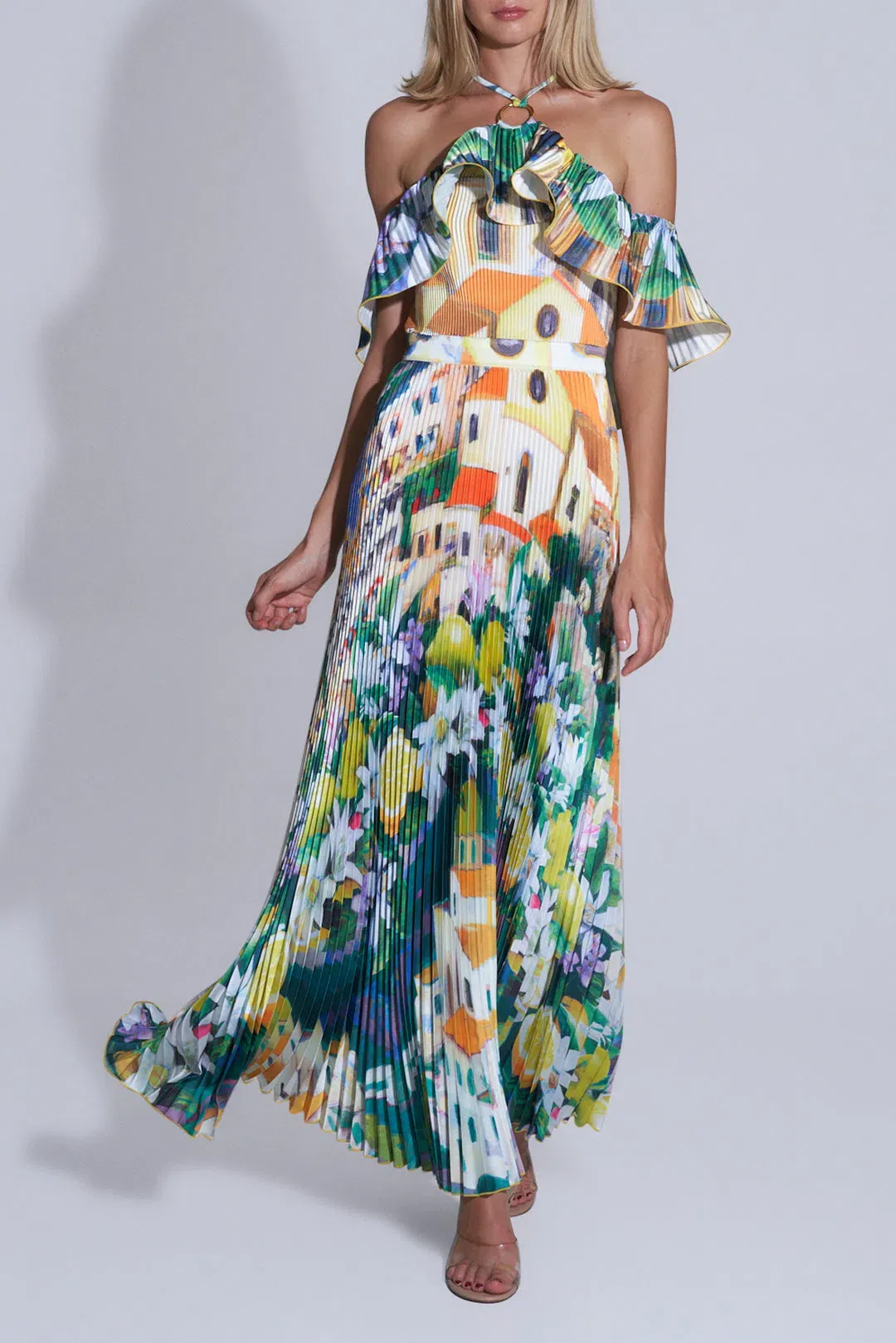 L'idee Paloma Gown in Positano Size 8 for rent on The Volte - main image