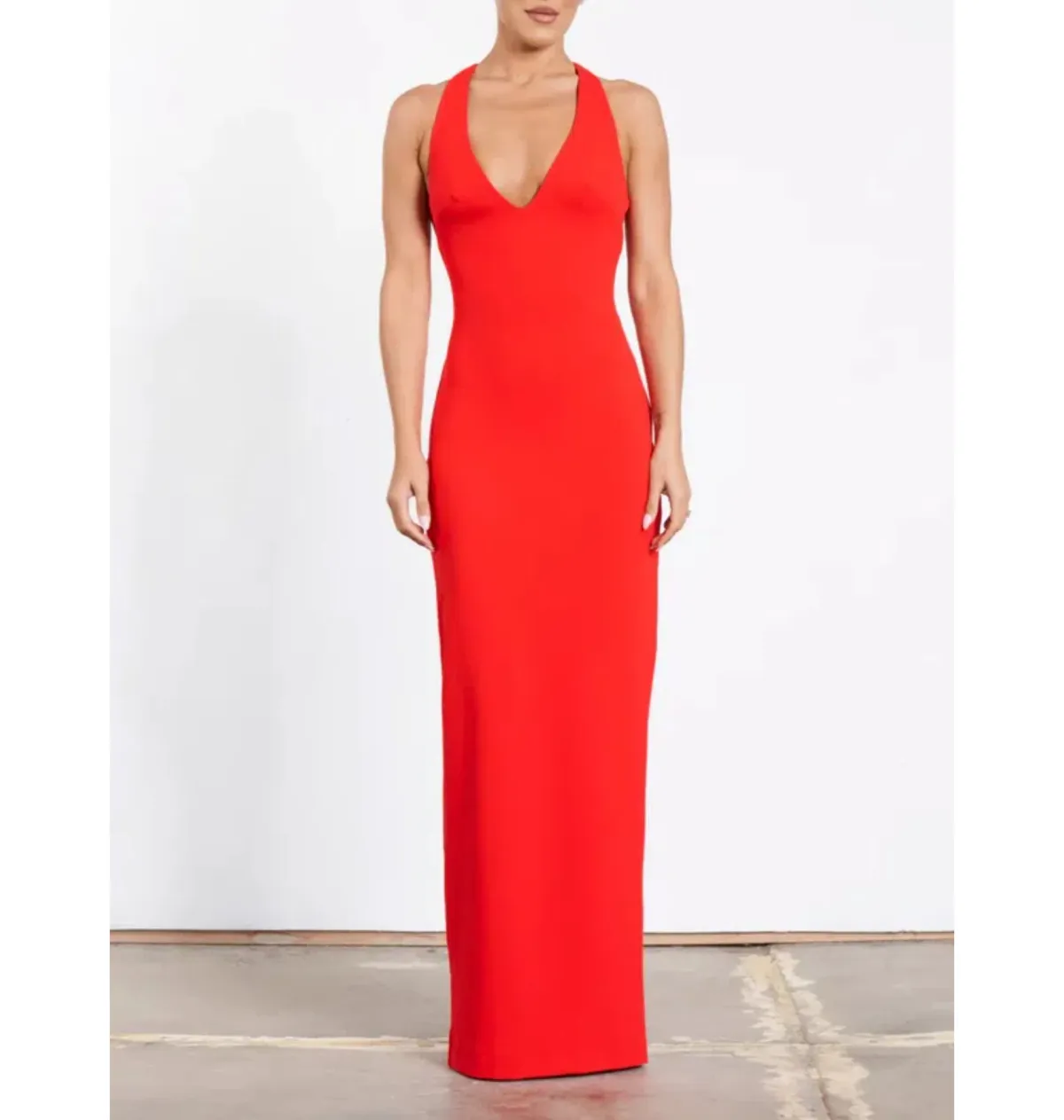 Effie Kats Eiza Gown in Cherry Red Size S / AU 8 for rent on The Volte - main image
