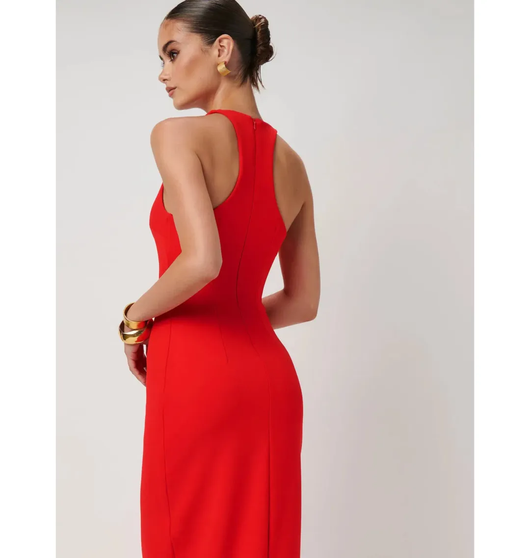 Effie Kats Eiza Gown in Cherry Red Size S / AU 8 for rent on The Volte - main image
