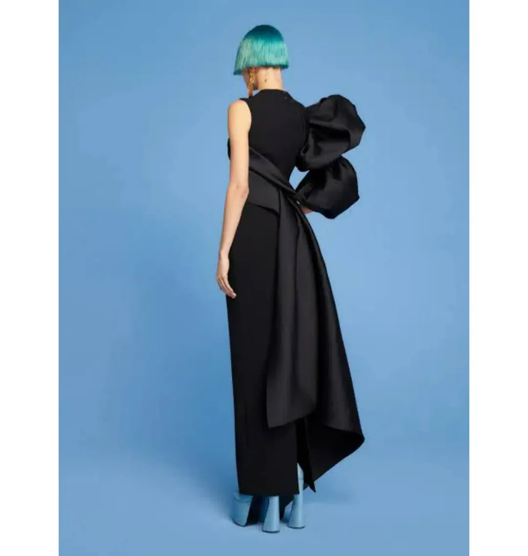 Solace London The Moore Maxi Dress in Black Size AU 10 for rent on The Volte - main image