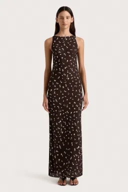Faithfull the Brand Silya Dress Clover Brown Size 8 for rent on The Volte - image 2