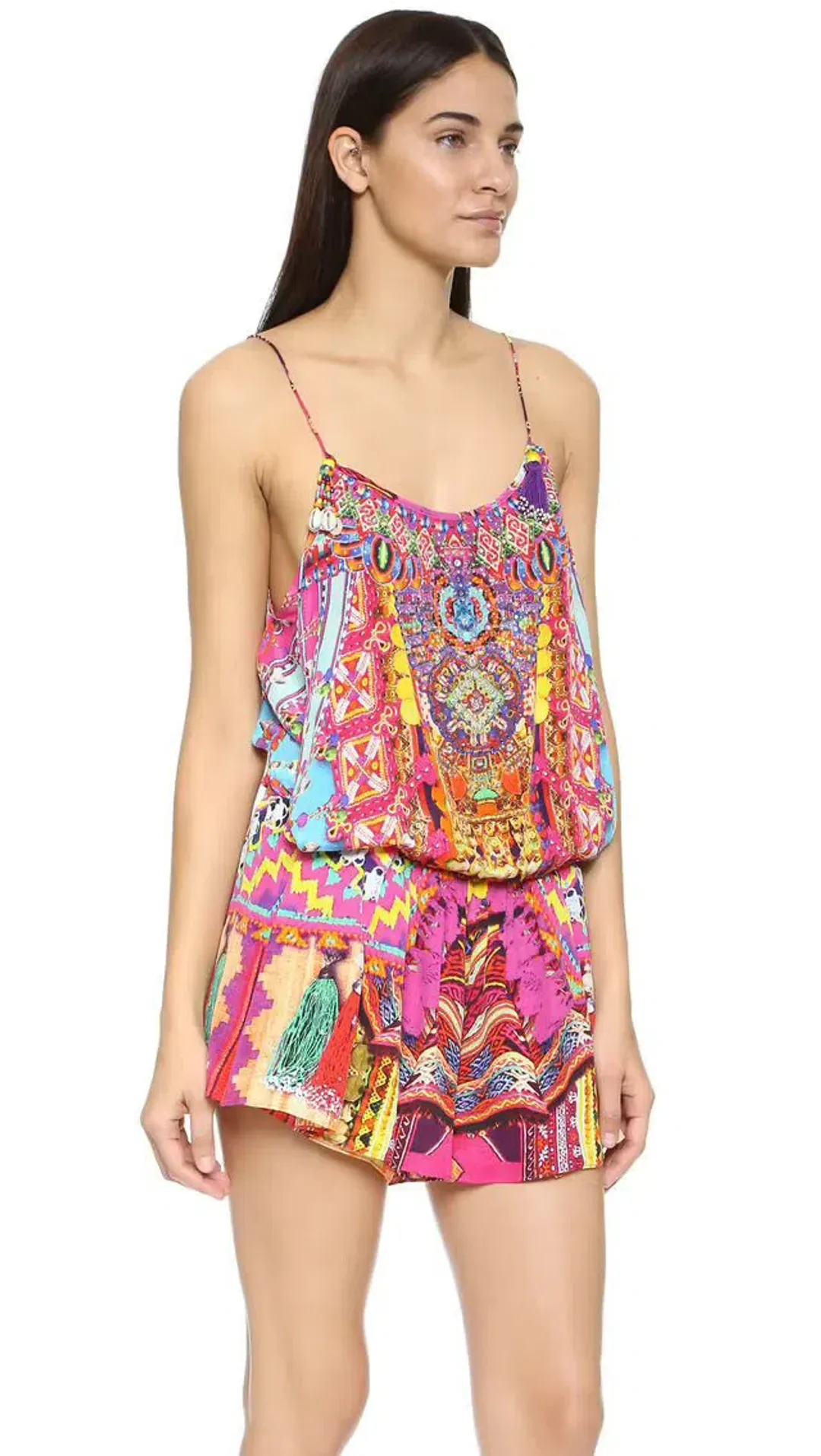 Camilla Childs Play Silk Playsuit Multi Size 8 for rent on The Volte - main image