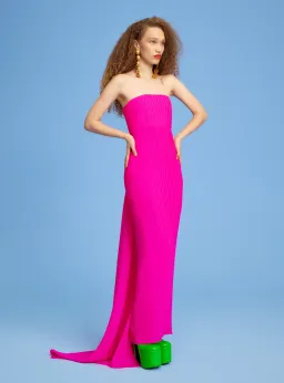 Solace London Harlee Maxi Dress Pink Size 6  for rent on The Volte - image 1