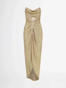 Sheike Cosmopolitan Dress in Gold Size 14  for rent on The Volte - image 7