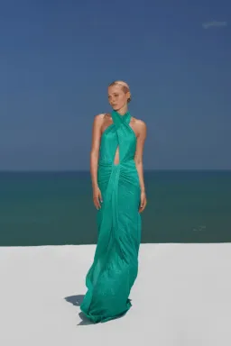 Baobab Nana Dress Wakame Size L/Au 12 for rent on The Volte - image 1