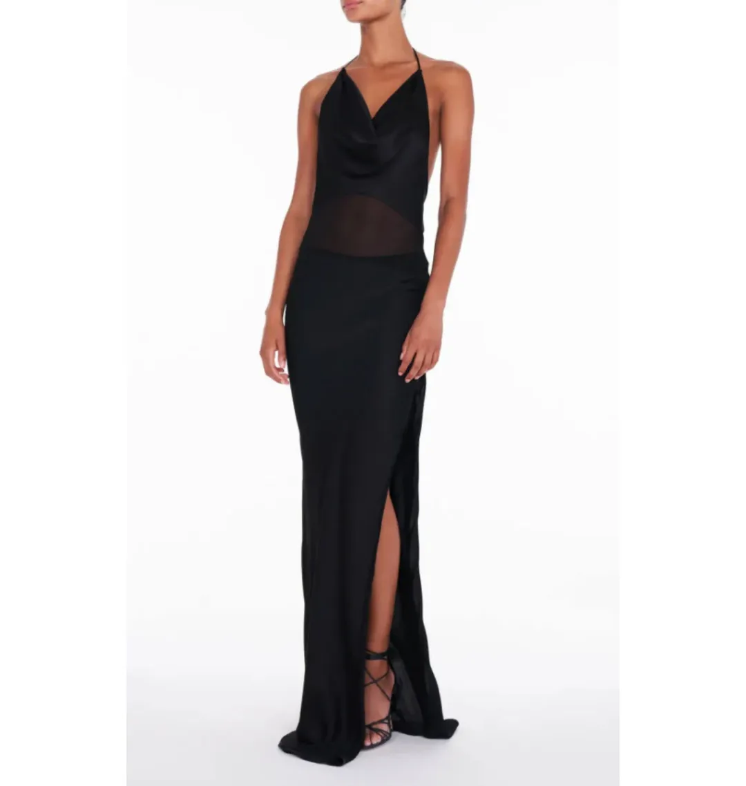 Rat & Boa Orchid Dress Black Size AU 8 for rent on The Volte - main image