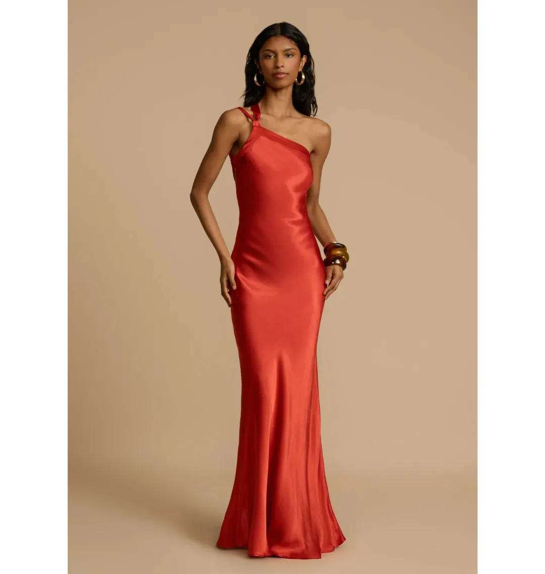 Arcina Ori Monique Dress Rust Size M / AU 10 for rent on The Volte - main image