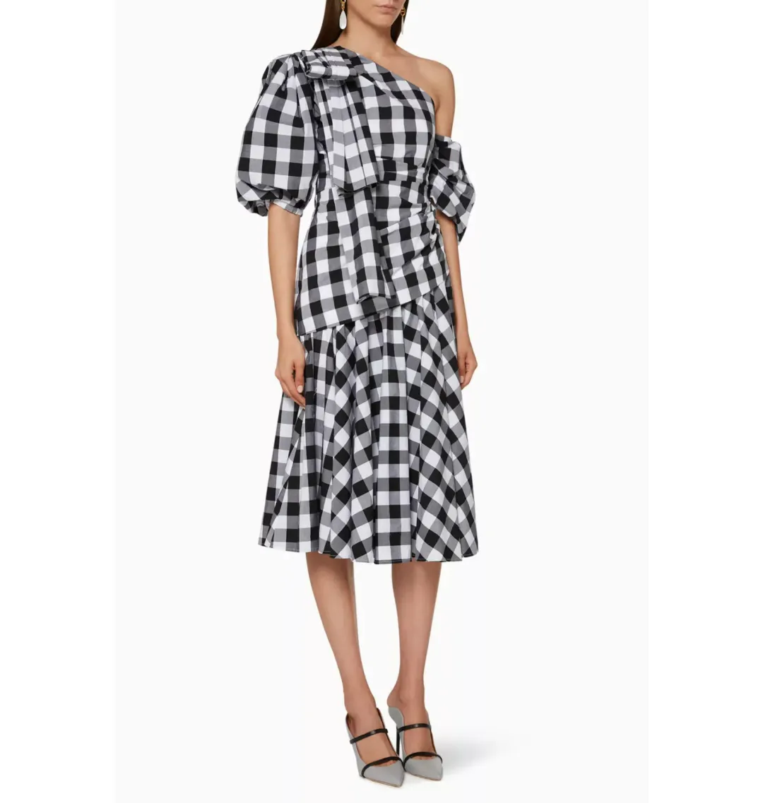 Acler Kieves Dress Black and White Size AU 12 for rent on The Volte - main image